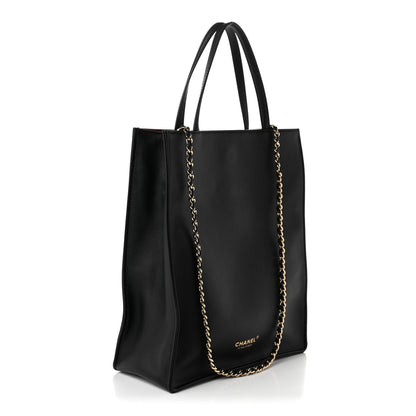 Chanel Calfskin Small Shopping Bag Black 3 of 10