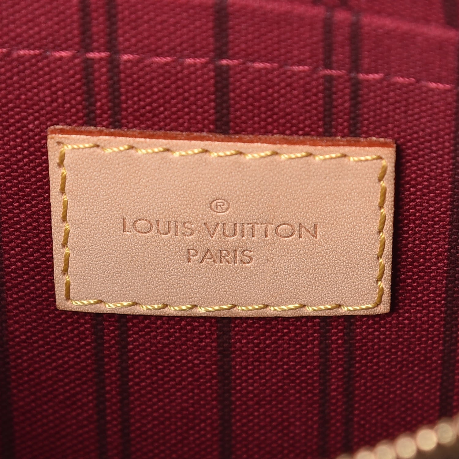 Louis Vuitton Monogram Neverfull MM GM Pochette Pivoine 6 of 7
