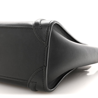 Celine Smooth Calfskin Nano Luggage Black 9 of 9