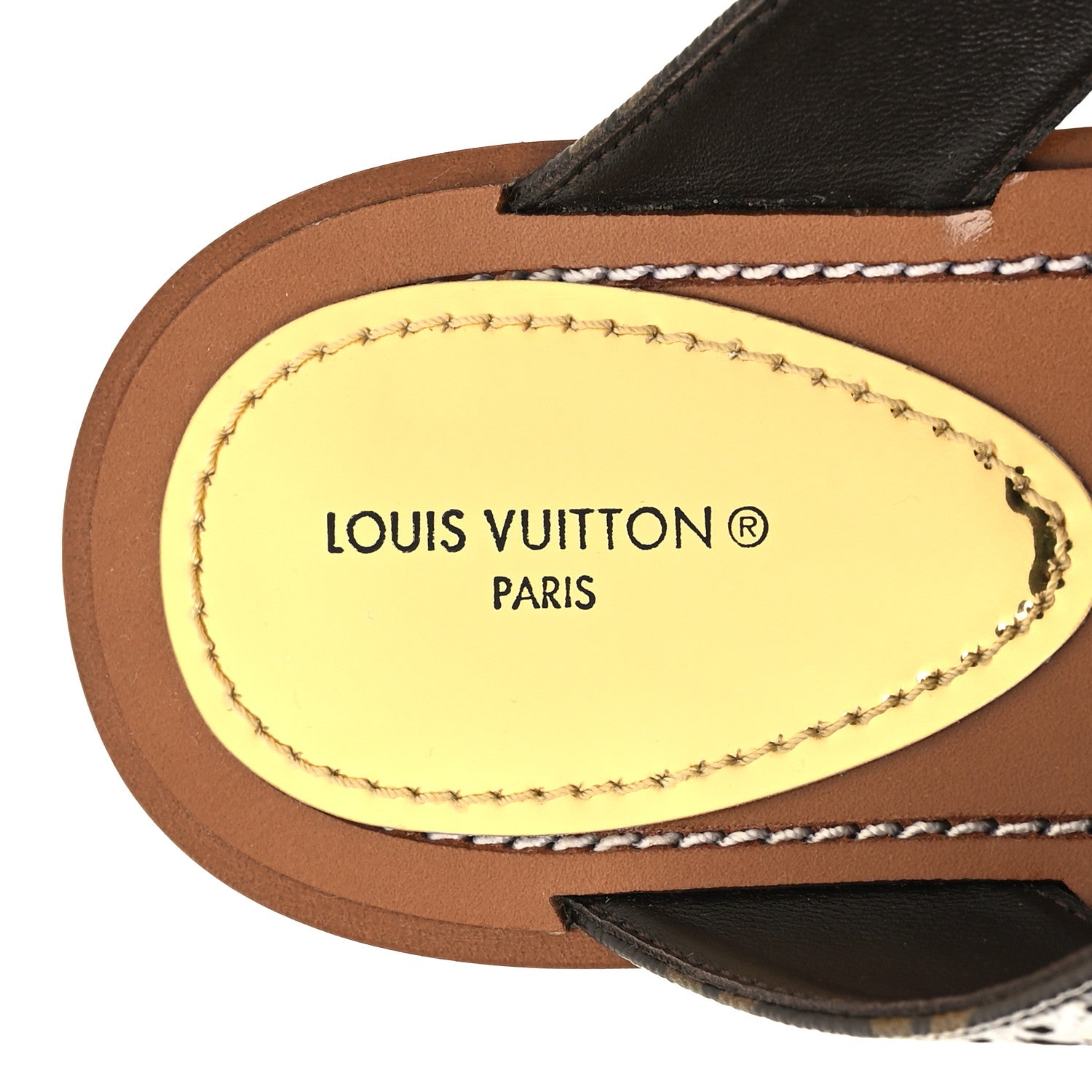 Louis Vuitton Monogram Sunny Flat Thong Sandals 37.5 Brown 8 of 8