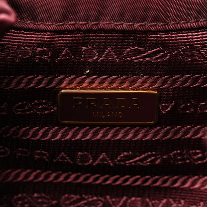 Prada Saffiano Tessuto Nylon Mini Bucket Crossbody Bag Granato 17 of 17