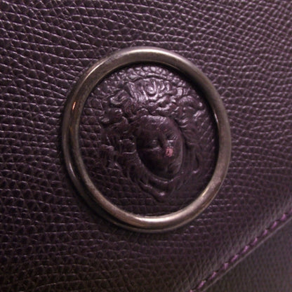 Versace Leather Tote Bag Purple 6 of 9