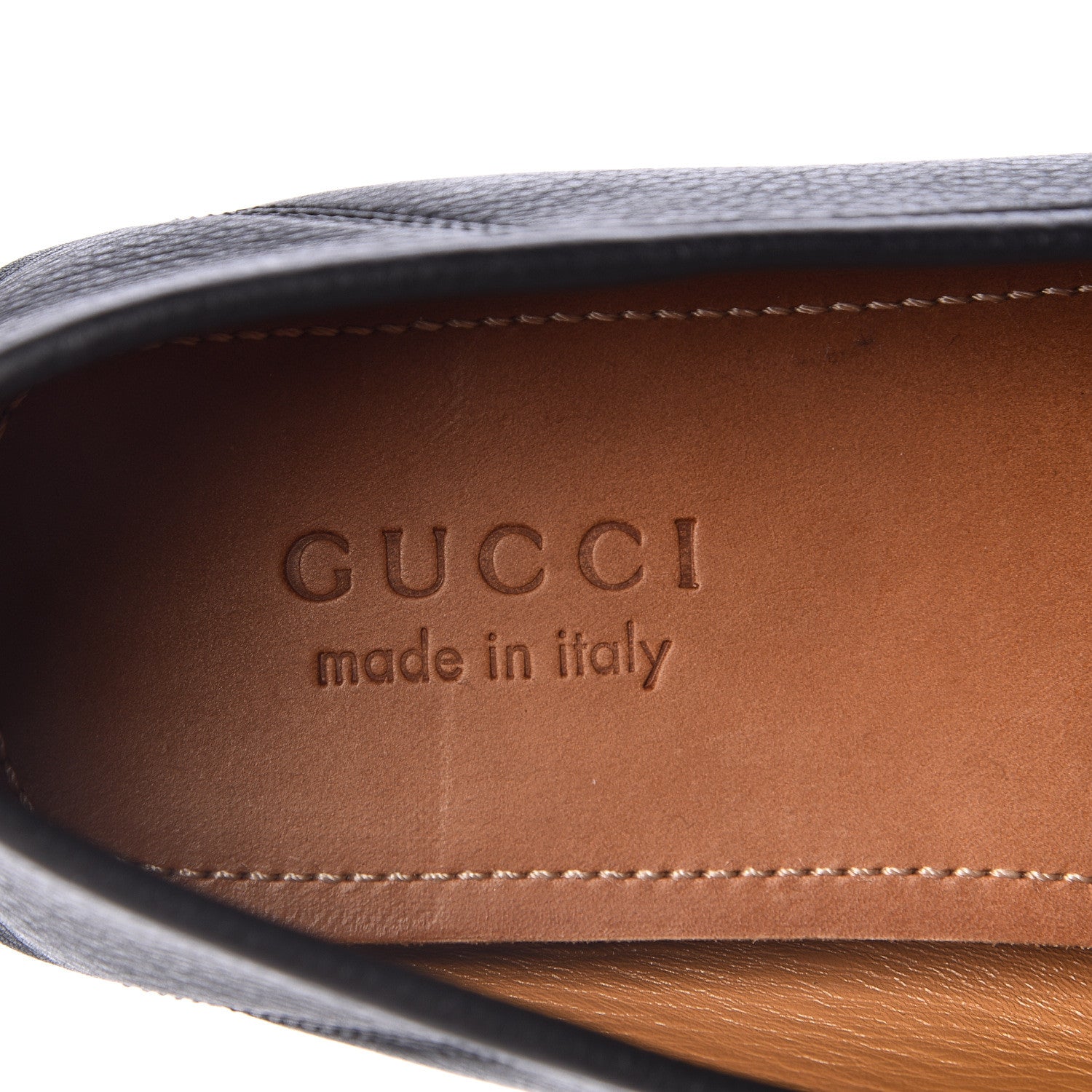 Gucci Hebron Calfskin Mens Horsebit Loafers 10 Black 5 of 9