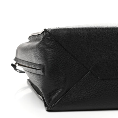 Balenciaga Calfskin Blackout Hardware Perforated Papier B4 Tote Black 11 of 12