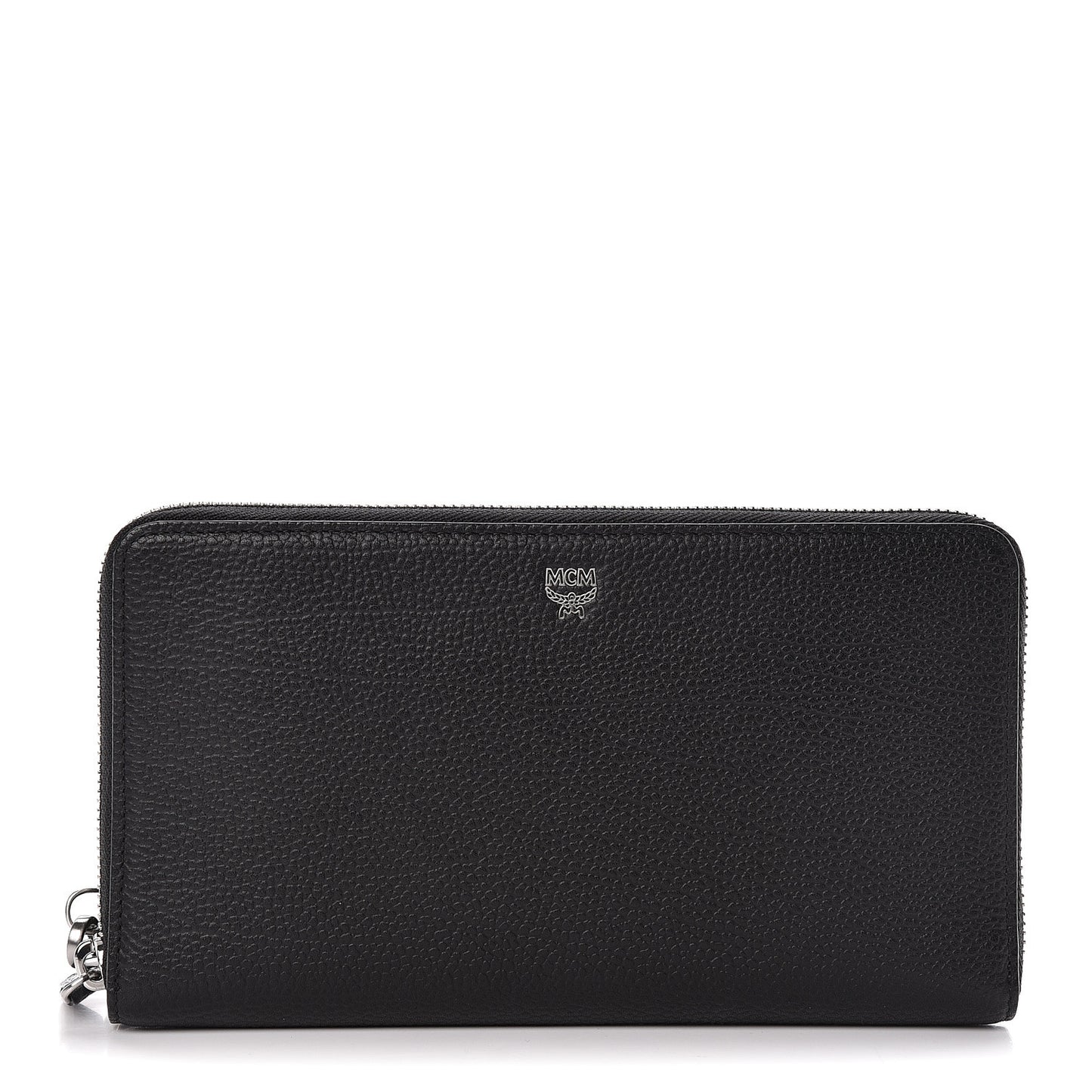 Calfskin Fontanellas Park Avenue Milla Zip Around Wallet Black