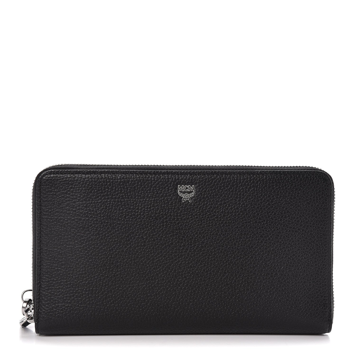 MCM Calfskin Fontanellas Park Avenue Milla Zip Around Wallet Black 1 of 8