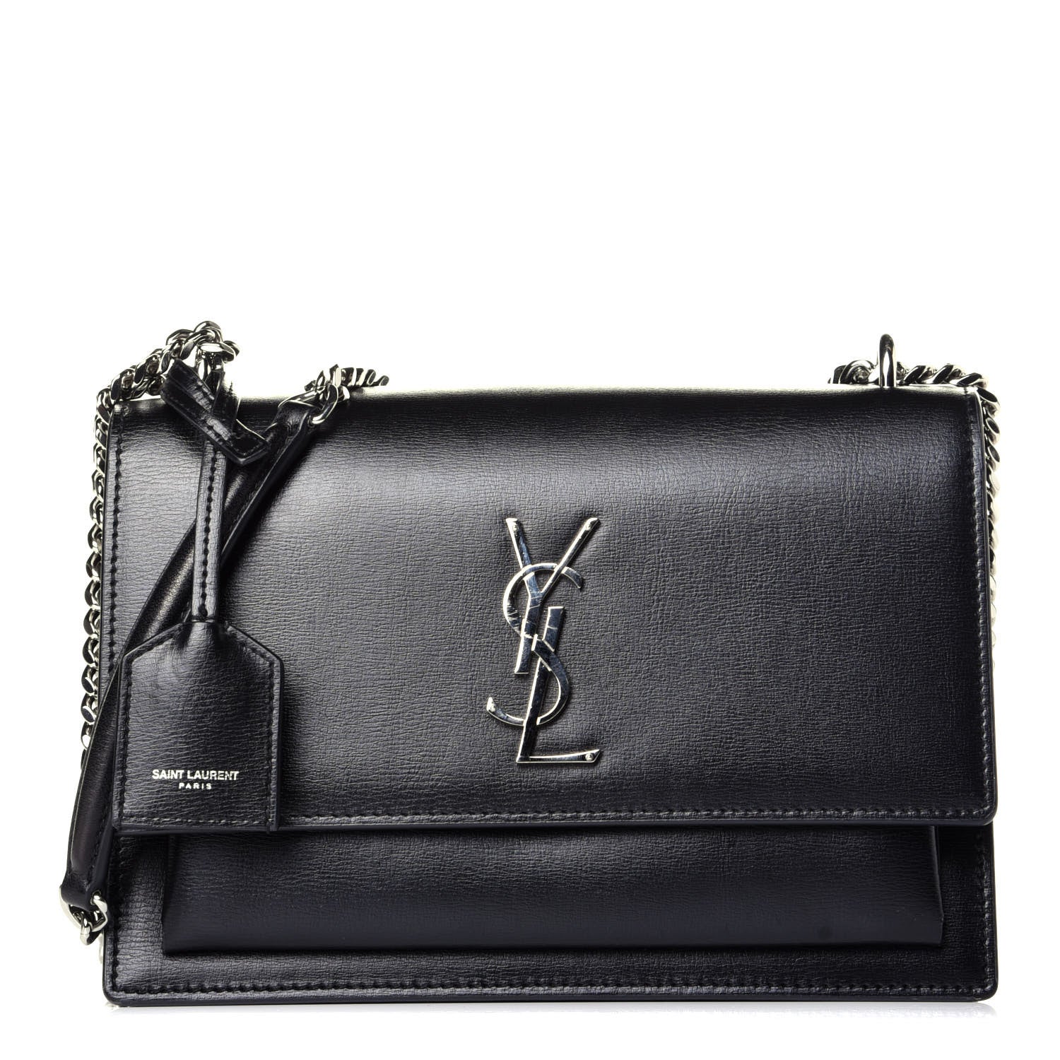 Saint Laurent Calfskin Medium Monogram Sunset Black 1 of 9