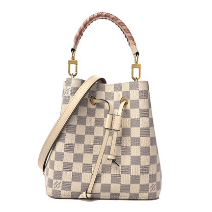 Louis Vuitton Damier Azur Braided Neonoe BB Pink 1 of 10
