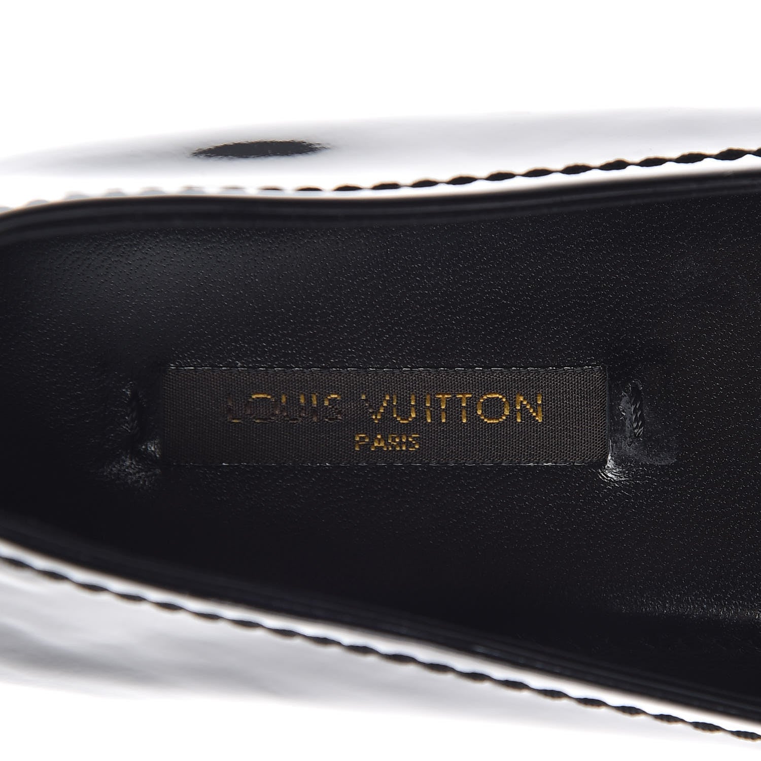 Louis Vuitton Patent Calfskin Oxford Ballerina Flats 38.5 Black 6 of 8