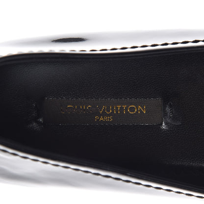 Louis Vuitton Patent Calfskin Oxford Ballerina Flats 38.5 Black 6 of 8