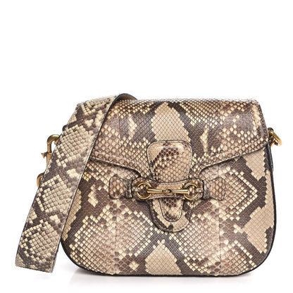 Gucci Python Medium Lady Shoulder Bag Old Roccia 1 of 7