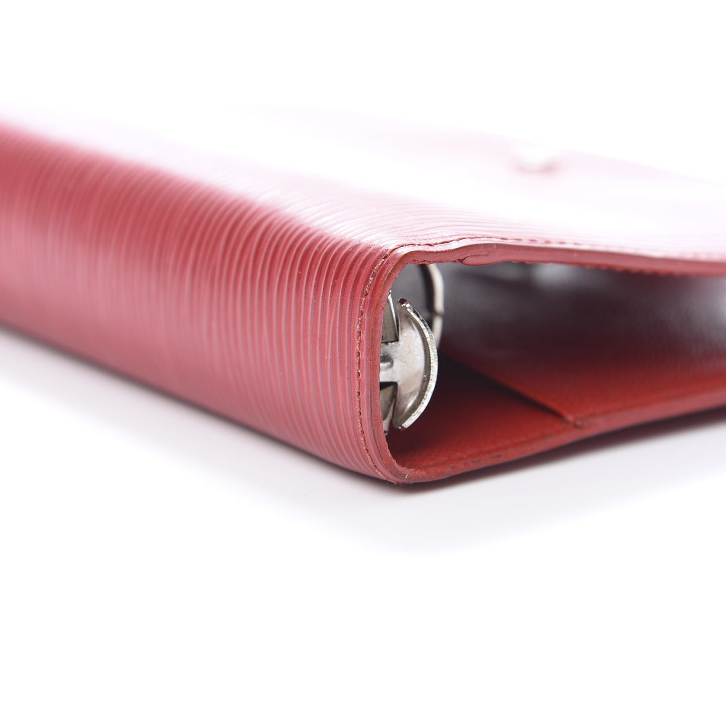 Epi Medium Ring Agenda Cover Rouge