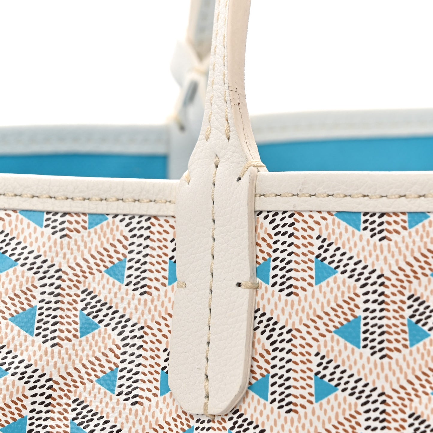 Goyardine Saint Louis Claire Voie PM White Opaline