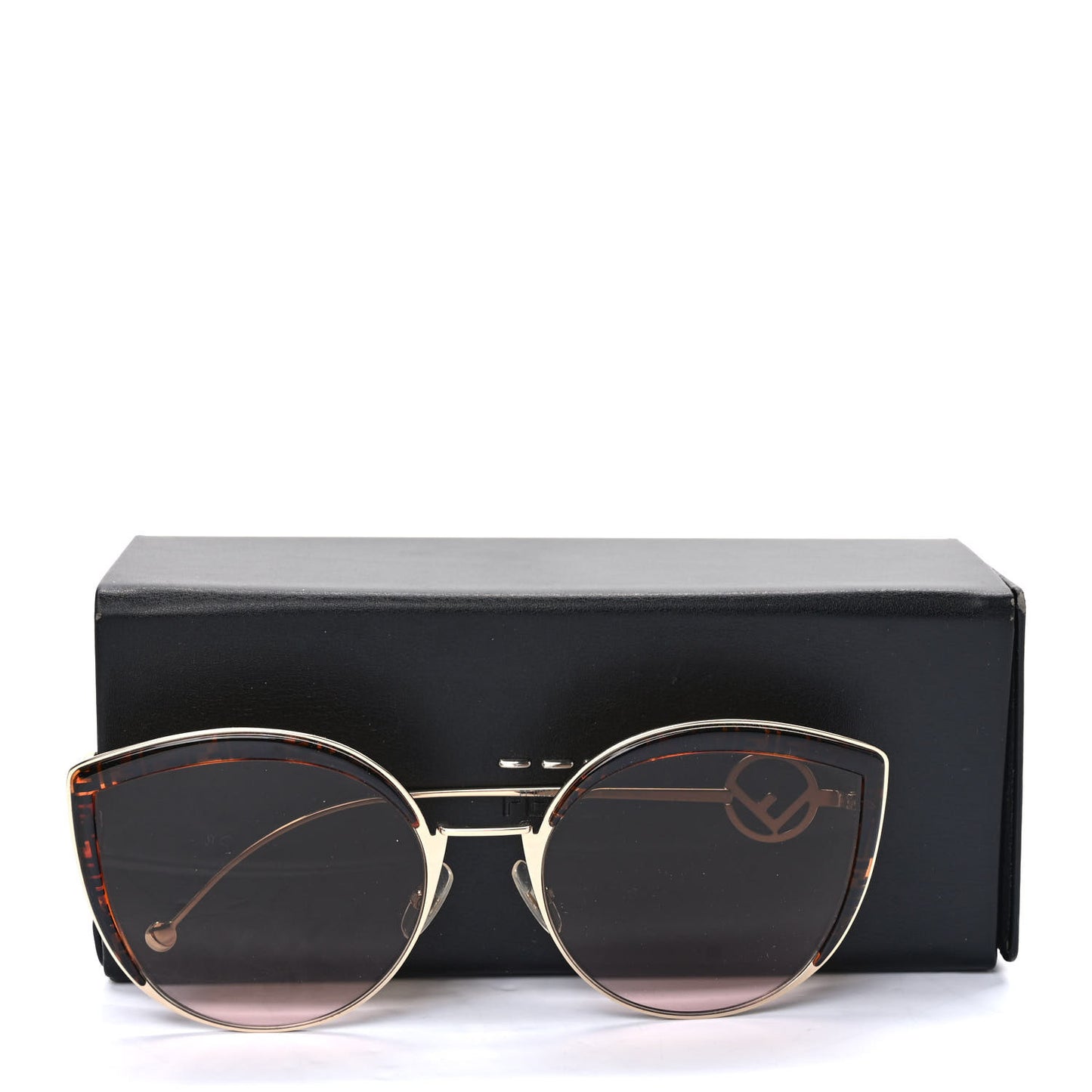 Metal Acetate F is Fendi FF Cat Eye Sunglasses FF 0290/S Gold
