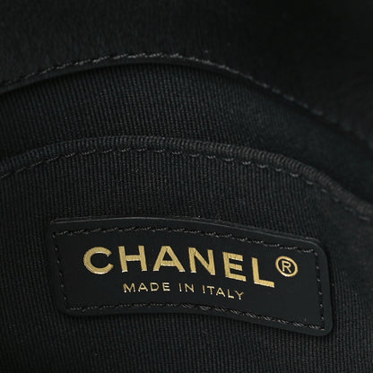 Chanel Lambskin Quilted Mini Lacquered Chain Flap Black 6 of 10