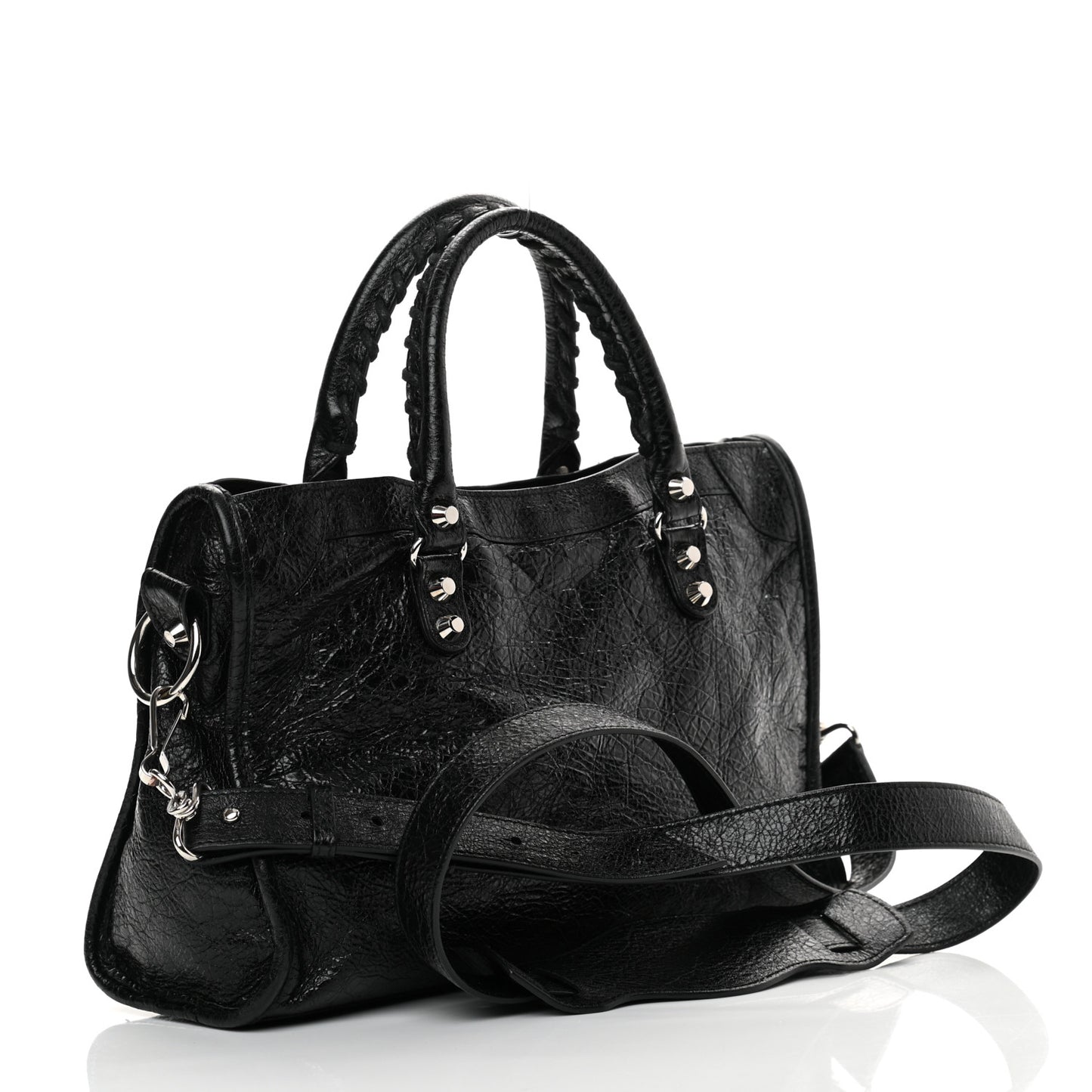 Agneau Classic Silver Hardware S City Black