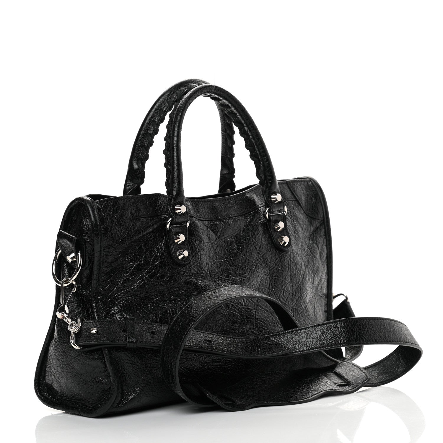 Balenciaga Agneau Classic Silver Hardware S City Black 3 of 10