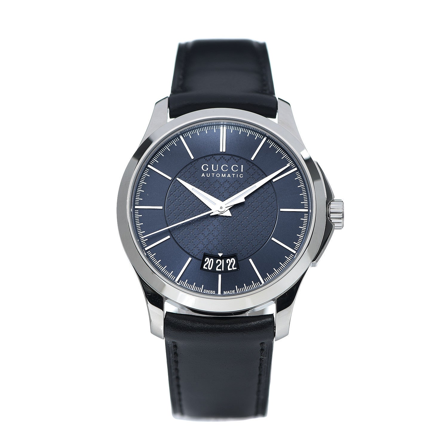 Gucci Stainless Steel Calfskin 38mm G-Timeless Automatic Watch Blue 1 of 5