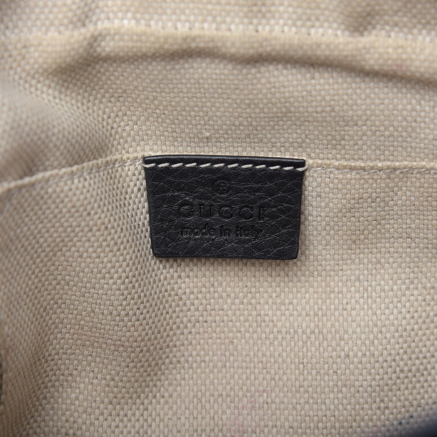 Pebbled Calfskin Small Soho Disco Bag Black
