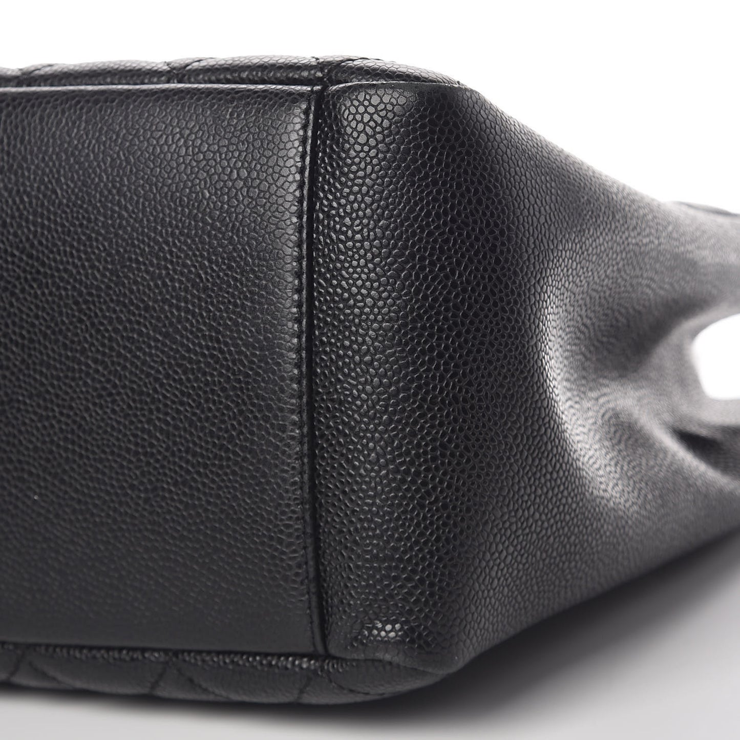 Caviar Quilted Grand Shopping Tote GST Black