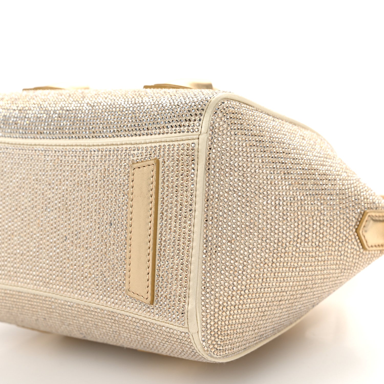 Givenchy Crystal Embellished Mini Lock Antigona Shoulder Bag Blond 10 of 10