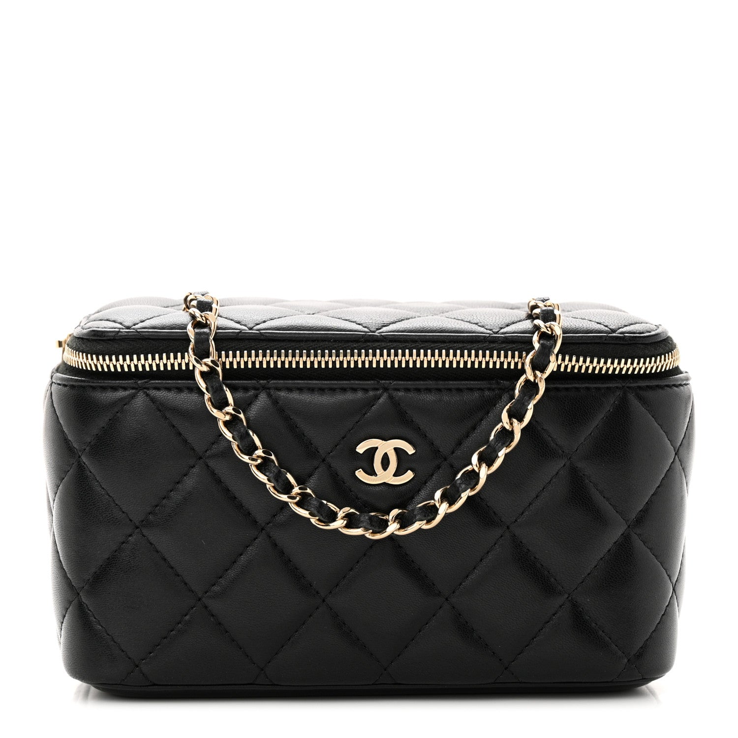 Chanel Caviar Quilted Small Vanity Case With Chain Black 1 of 13