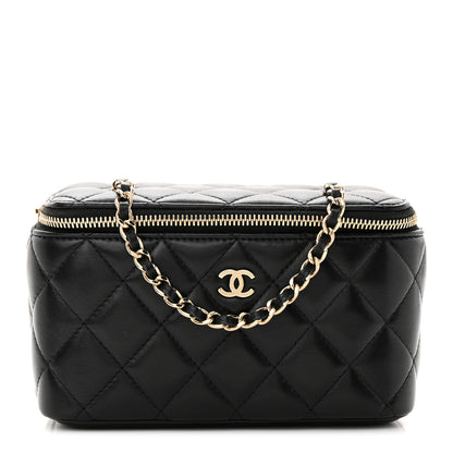 Chanel Caviar Quilted Small Vanity Case With Chain Black 1 of 13