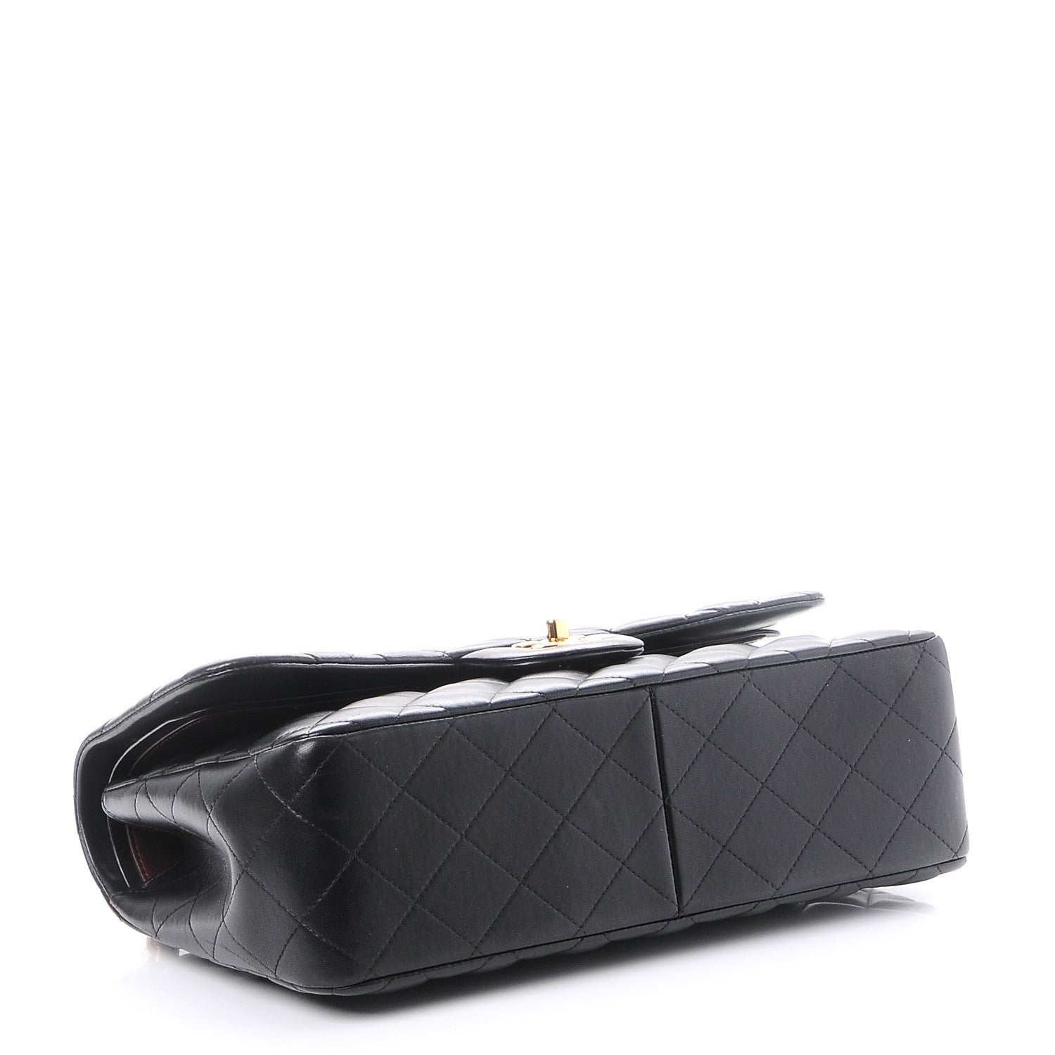 Chanel Lambskin Quilted Jumbo Double Flap Black 5 of 10
