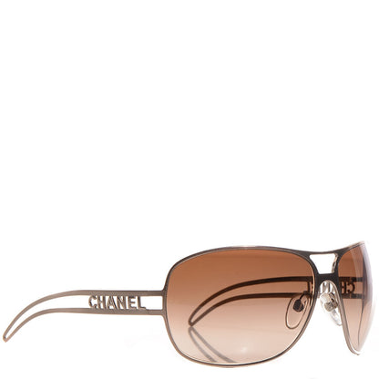 Chanel Aviator Sunglasses 4150 Gold 3 of 7