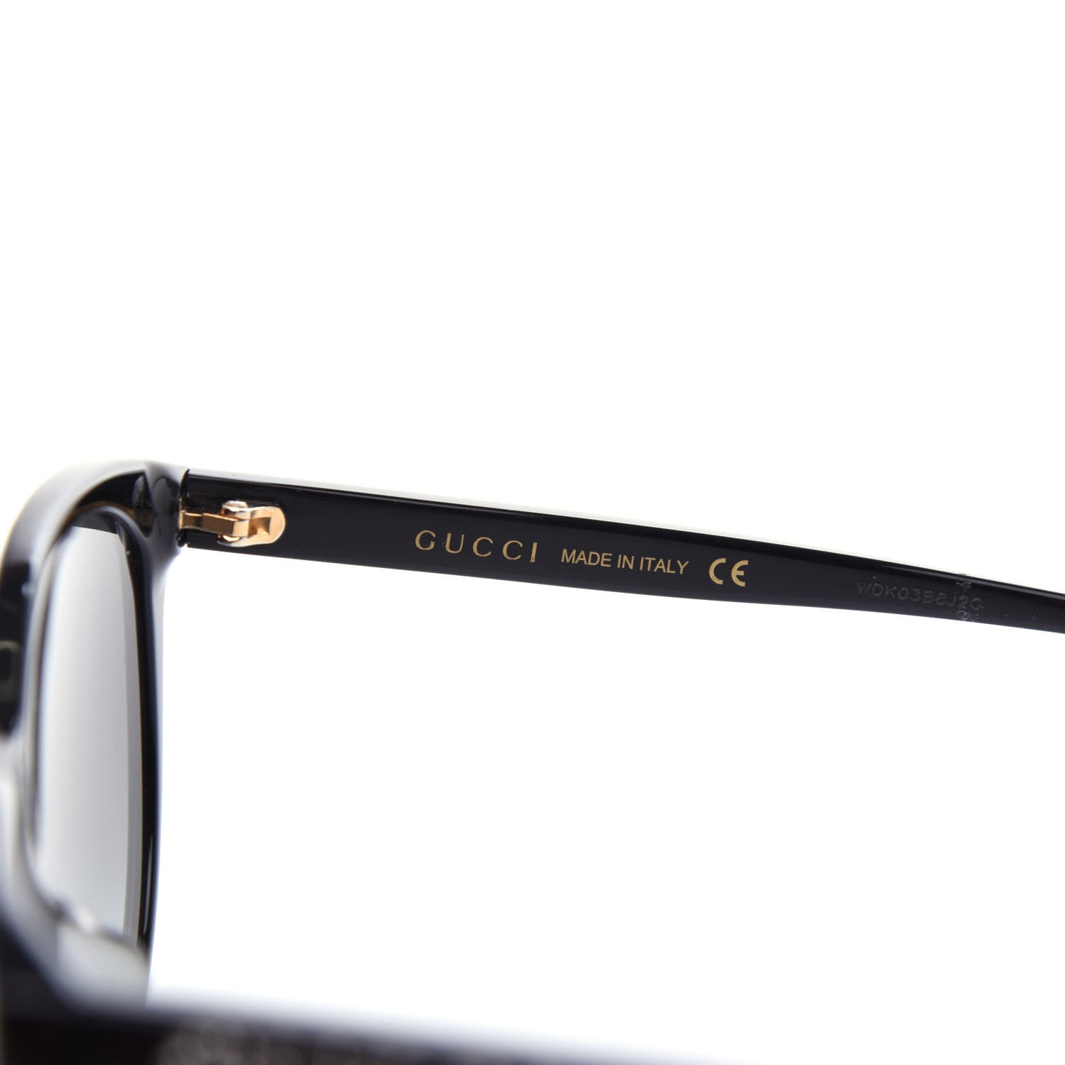 Gucci Acetate Round Frame Crystal Sunglasses GG0729SA Black 5 of 7