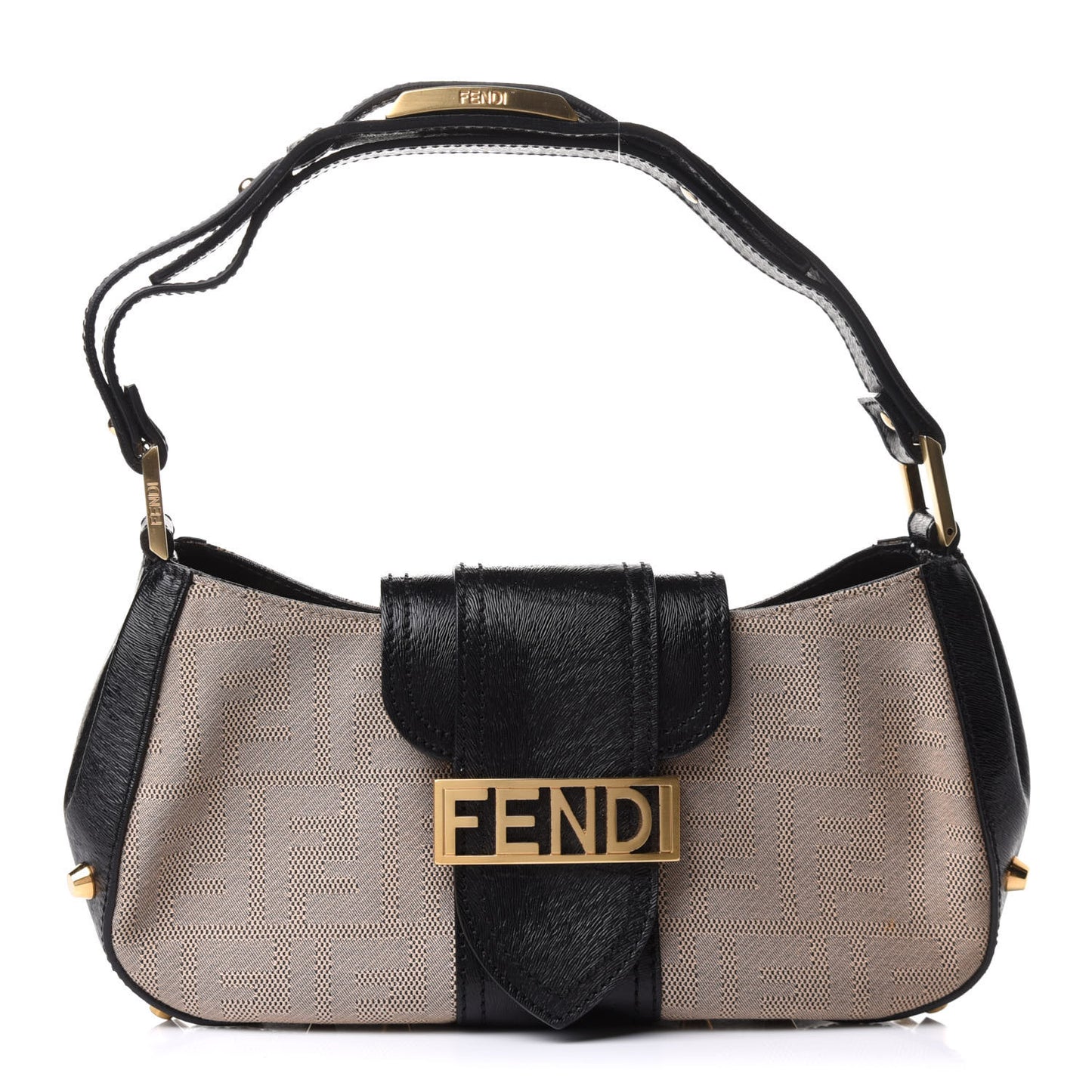 Zucca Shadow Shoulder Bag Black