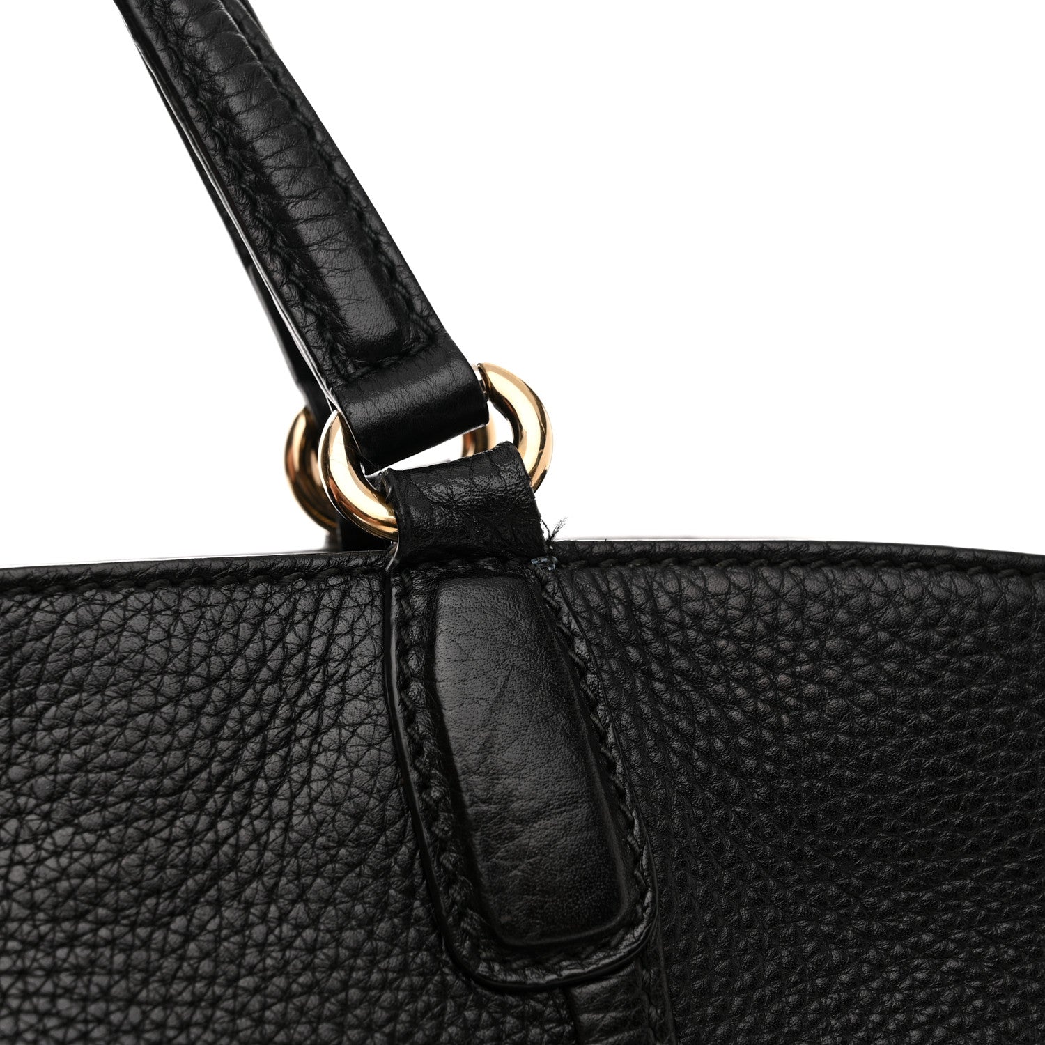 Gucci Pebbled Calfskin Small Soho Top Handle Bag Black 17 of 24