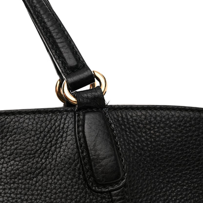 Gucci Pebbled Calfskin Small Soho Top Handle Bag Black 17 of 24