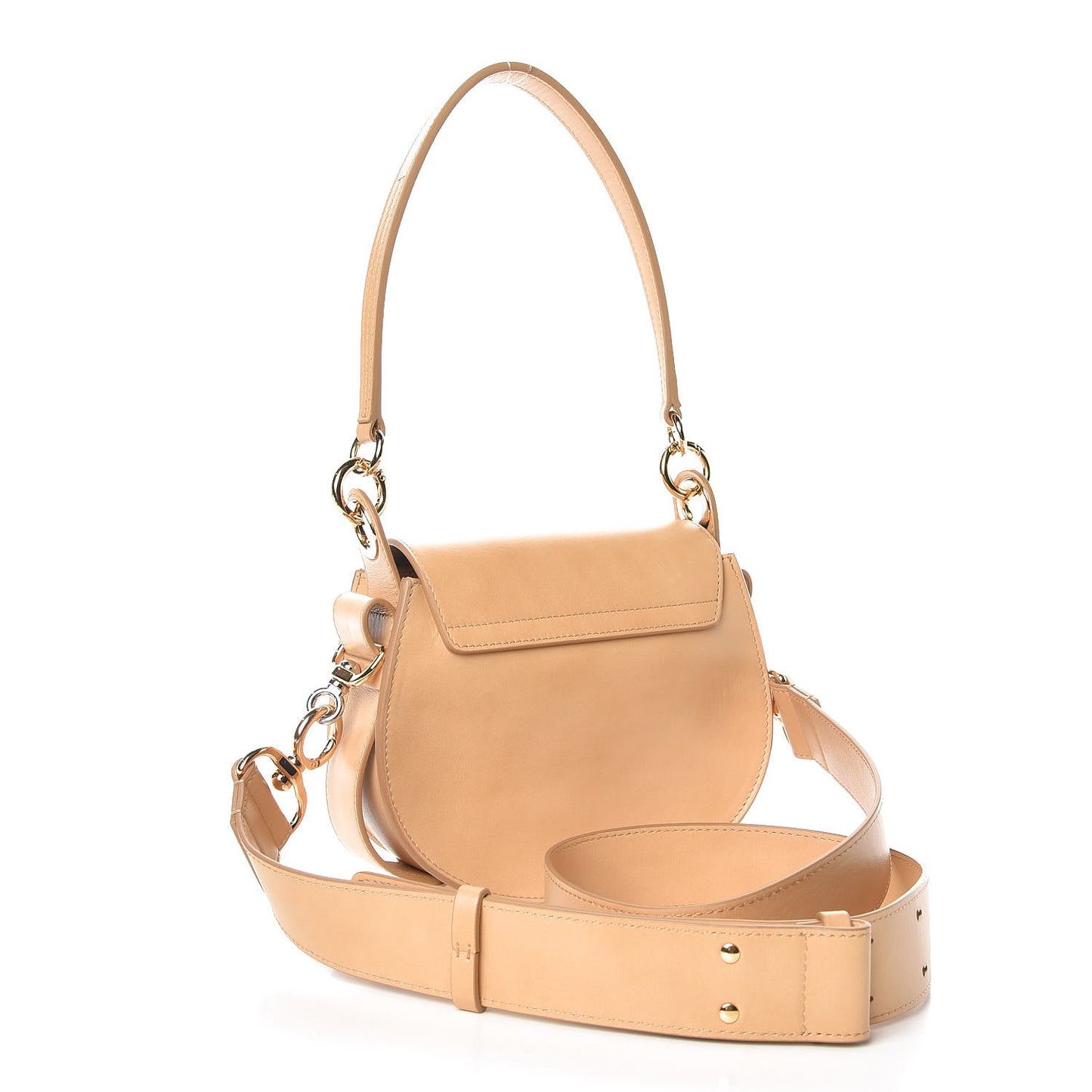 Calfskin Small Tess Bag Bleached Brown