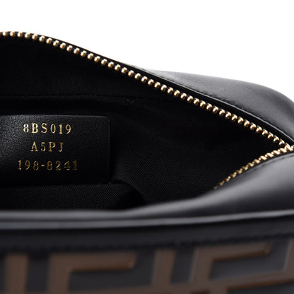 Fendi Vitello Century Bi-Color FF 1974 Embossed Mini Camera Case Maya Black 9 of 11