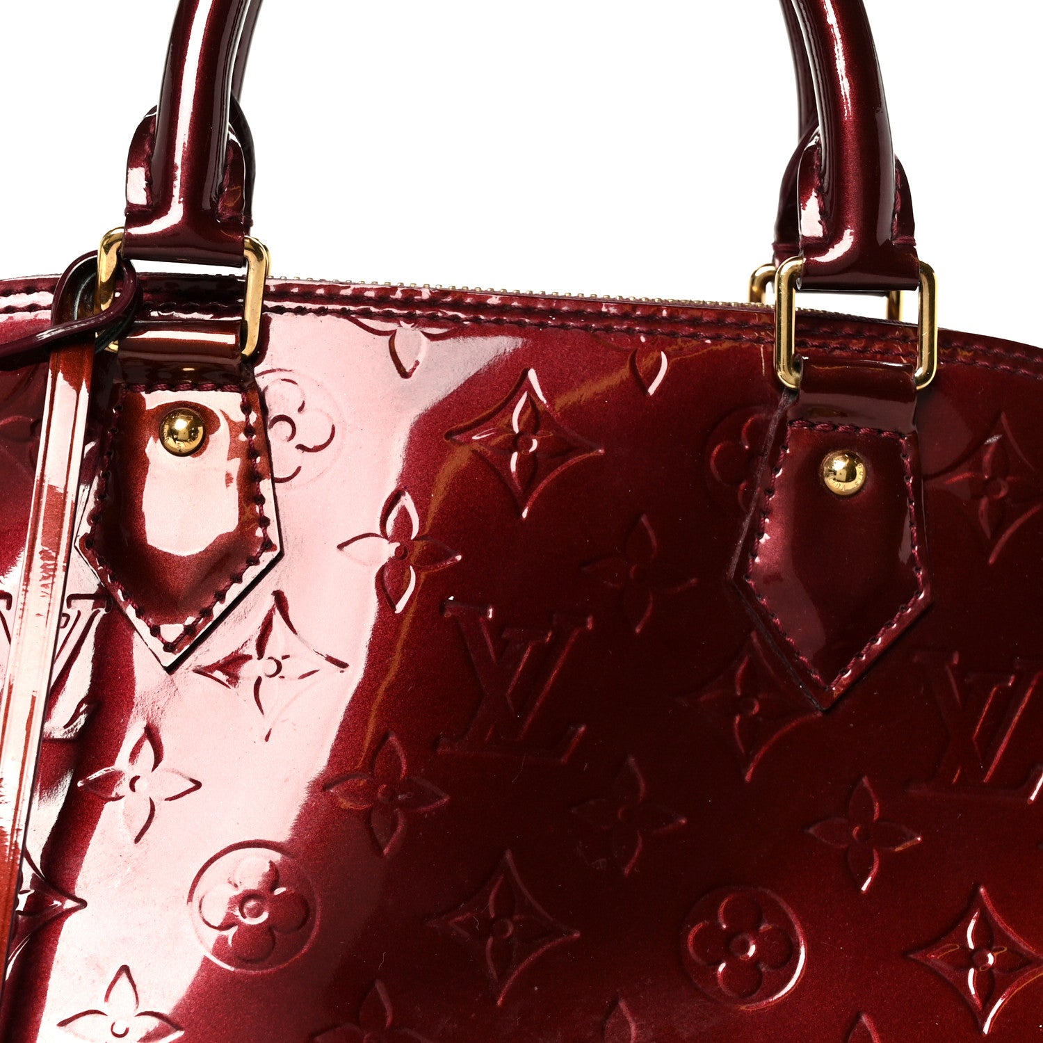 Louis Vuitton Vernis Alma PM Rouge Fauviste 9 of 11