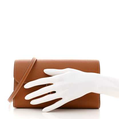 Hermes Epsom Constance Long Wallet To Go Gold 2 of 11