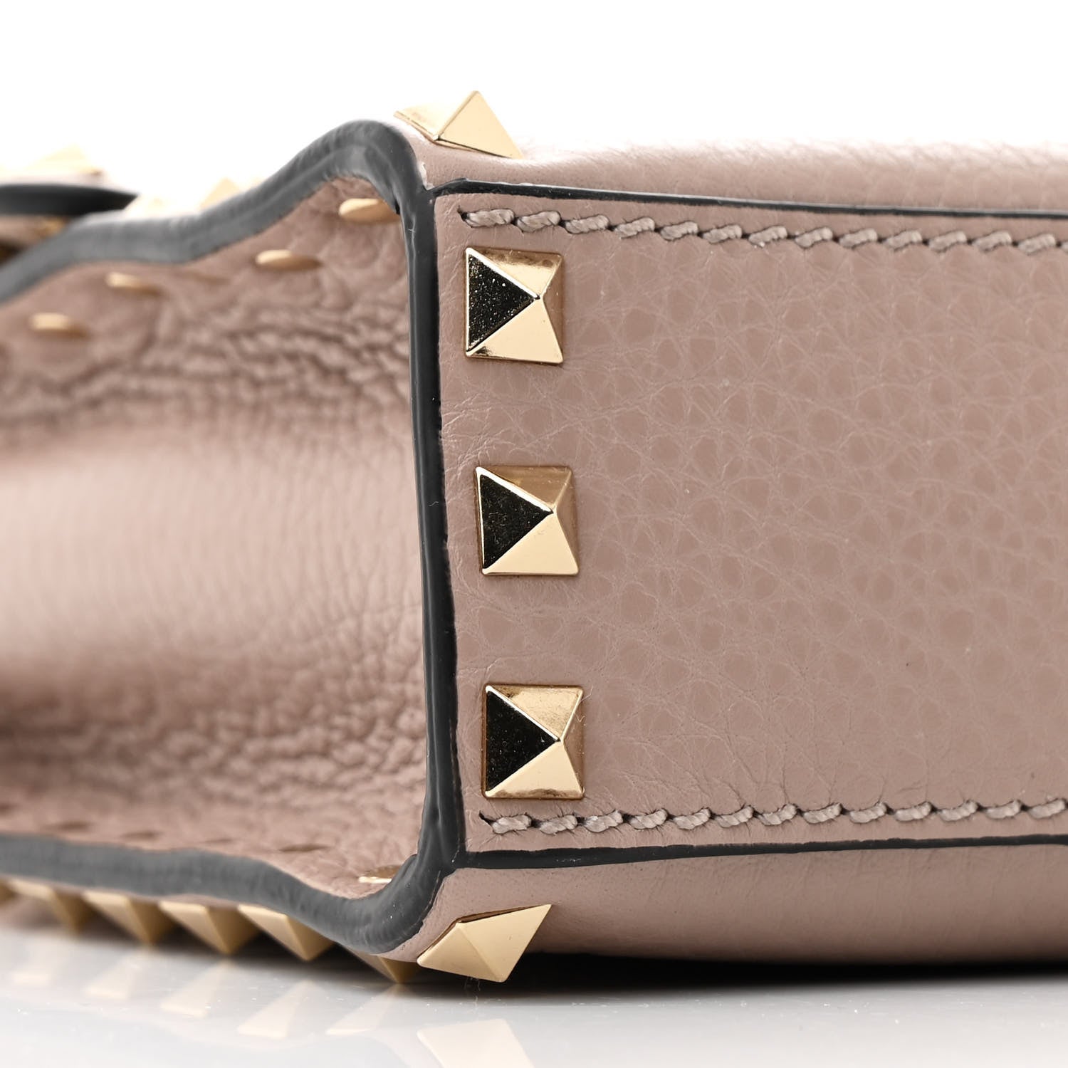 Valentino Garavani Pebbled Calfskin Medium Rockstud Flip Lock Crossbody Bag Clay 8 of 12