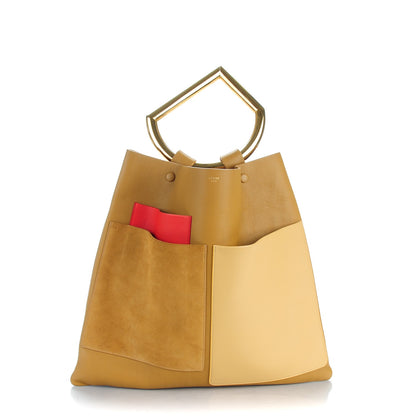 Celine Smooth Calfskin Geometrical Tote Nutmeg 1 of 8