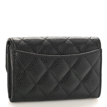 Chanel Caviar Quilted Flap Card Holder Black 4 of 10