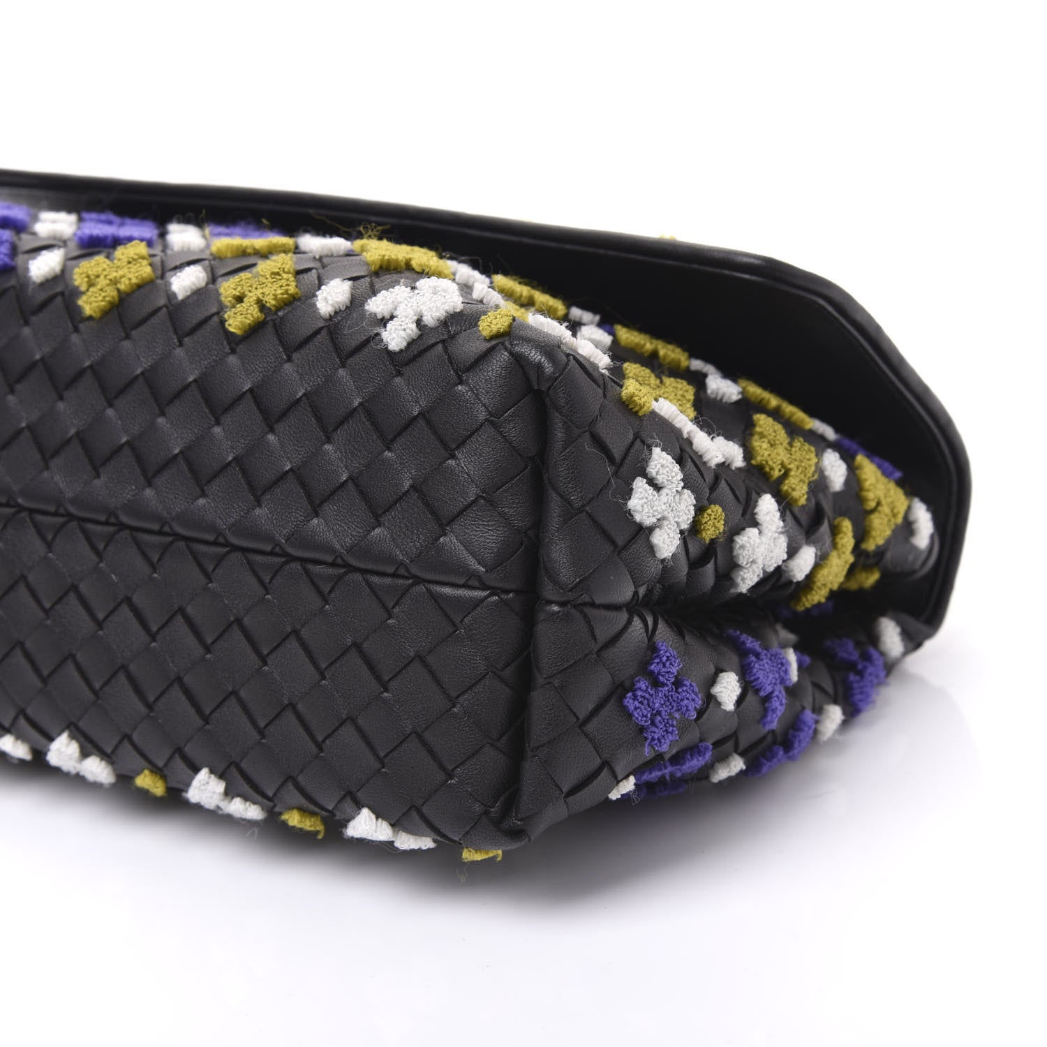 Bottega Veneta Nappa Intrecciato Embroidered Small Olimpia Black Multicolor 4 of 8