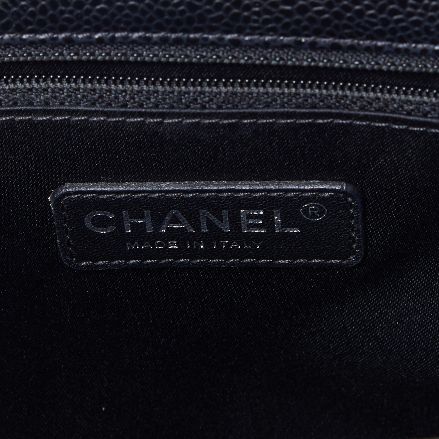 Caviar Quilted Grand Shopping Tote GST Black