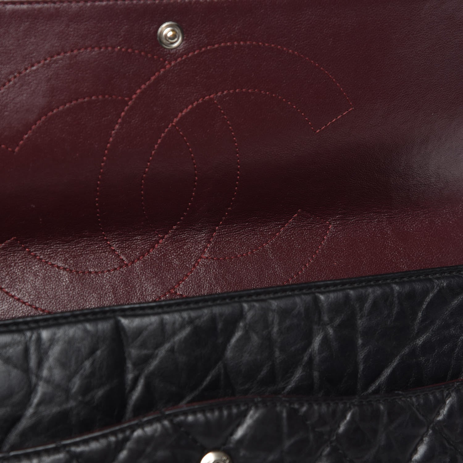 Chanel Aged Calfskin Quilted 2.55 Reissue 227 Flap Black 12 of 15