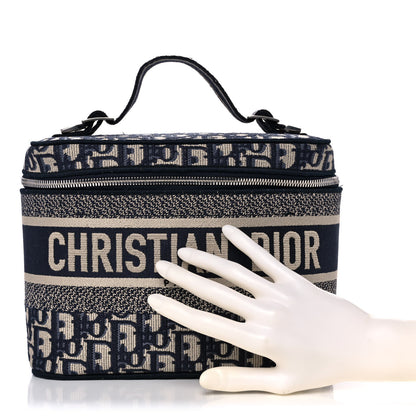Christian Dior Oblique Diortravel Vanity Case Blue 2 of 14