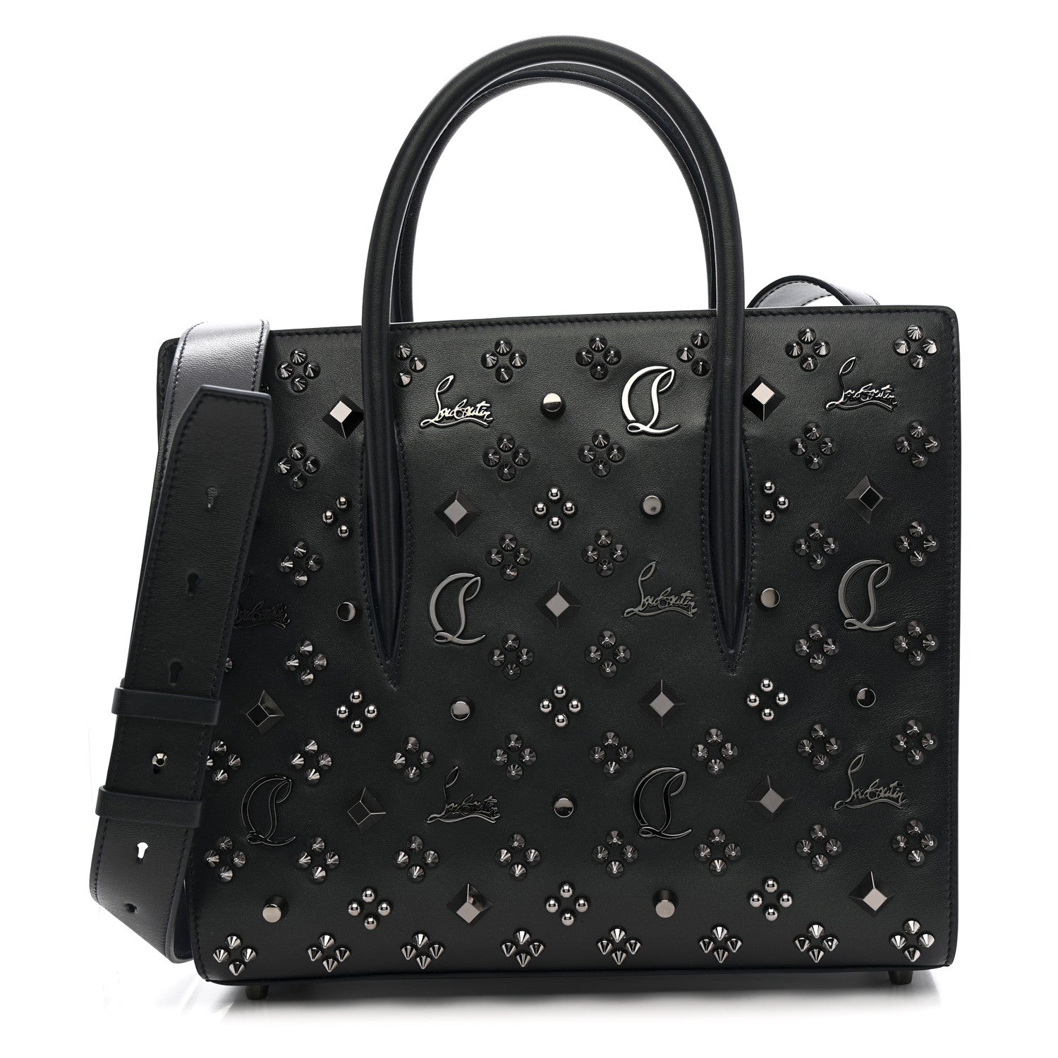 Christian Louboutin Nappa Irise Spikes Loubinthesky Medium Paloma Zaffiro 1 of 10