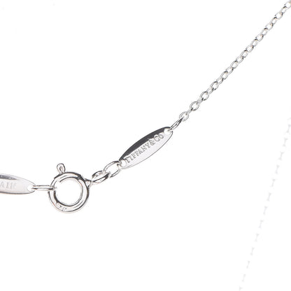 Tiffany Sterling Silver Diamond .10ct Elsa Peretti Diamonds by the Yard Pendant Necklace 6 of 9