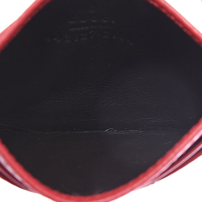 Gucci Calfskin Matelasse GG Marmont Card Holder Hibiscus Red 4 of 5