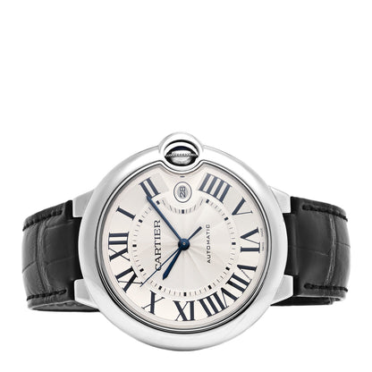 Cartier Stainless Steel Alligator 42mm Ballon Bleu De Cartier Automatic Watch 2 of 5