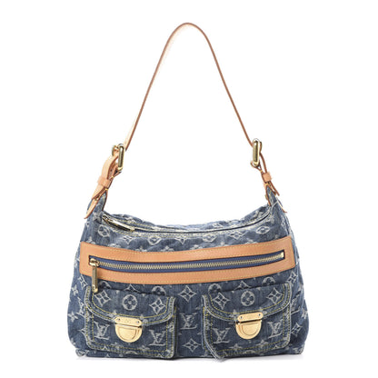 Louis Vuitton Monogram Denim Baggy PM Blue 1 of 12