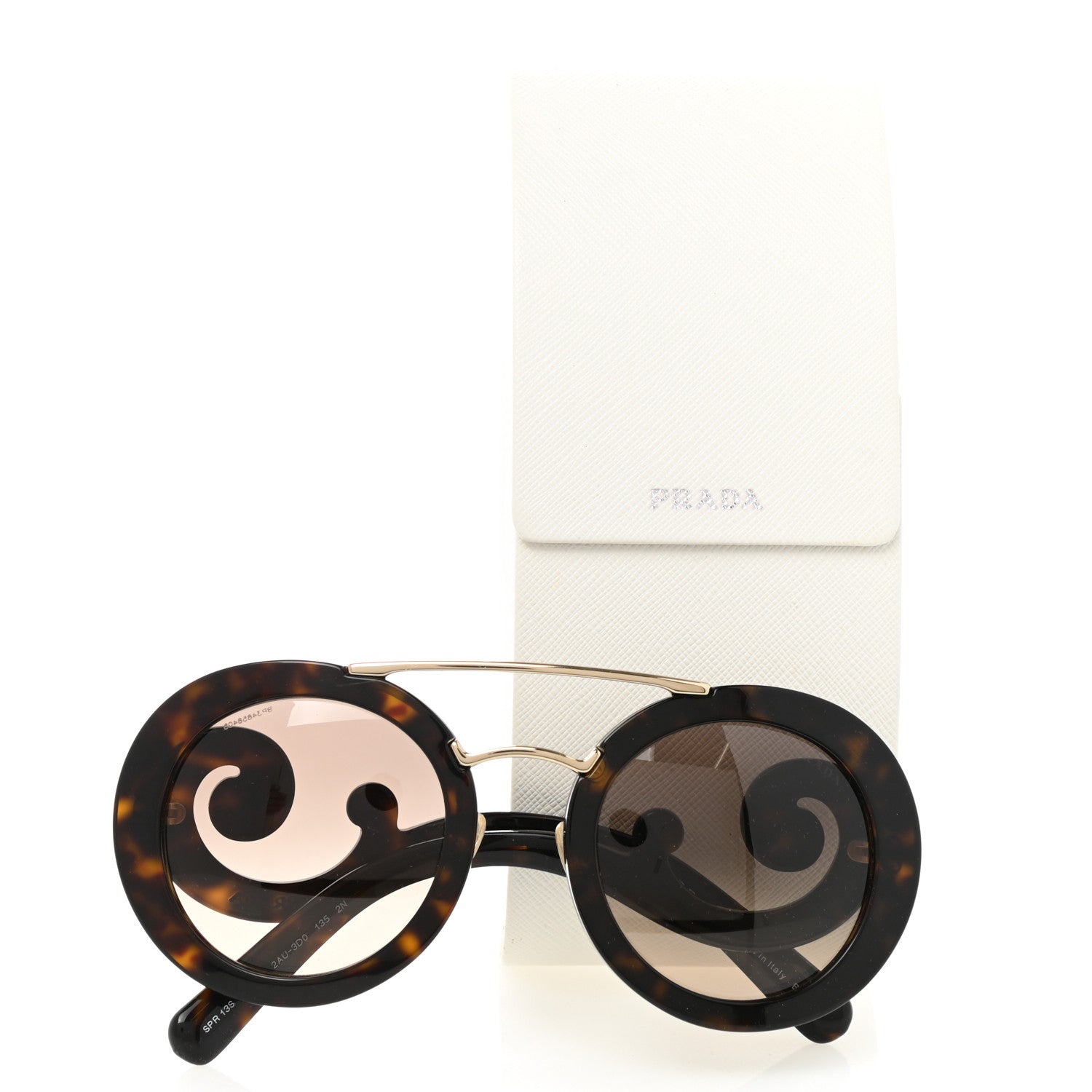 Prada Baroque Sunglasses SPR 13S Havana 7 of 7